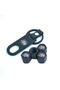 Stainless Steel Valve Cover and Keychain Set with Seat Ibiza Fr Logo