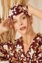 Exclusive Series 100% Viscose Claret Red Large Flower Design Kimono / Dressing Gown / Robe - 7