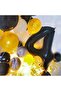 Foil Balloon Number 4 Helium Balloon 76 Cm Black Color - 2