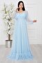 13326 Long Tulle Lace Dress - 2