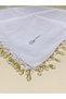 White Hand Embroidered Pearl Beaded Nanny Embroidered Writings - 2