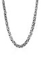 Men's Silver Steel 6 Mm King Model Necklace Bracelet Set - 2