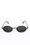 Oval Unisex Sunglasses Black - 2