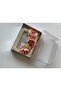 Powder Pink Color Transparent Scalloped Artificial Floral Stone Comb Buckle - 3