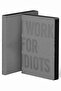 دفتر ملاحظات منقط باللون الرمادي I Work For Idıots (ورق مميز مقاس A5 - 256 صفحة)