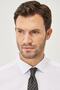 Men's White Non-Iron Slim Fit Slim Fit 100% Cotton Dobby Shirt - 2