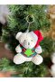 New Year's Eve Big Christmas Tree Costume Plush Bear Keychain Ornament Polar Bear Gift