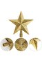 Christmas Tree Ornament Gold Silvery Peak Star 15 cm Pine Tree Peak Star - 2