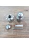 (2 Pieces) Gasketed Floor Bumper Inox 5cm Height Floor Mounted Door Stop - 2