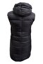Women's Hooded Puffer Vest - 3426 Black - 2
