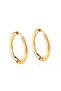 Silver And Gold 2-Piece Surgical Steel Hoop Earrings - 3
