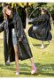Eva Trend Unisex Black Raincoat - 6