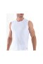 Men's White Singlet with Binding Tank Top 9405