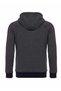 Men's Gray Striped Anthracite Winter Hooded Sweat - 13