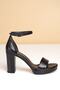 PC-50167 Shiny Black Women's Shoes - 3