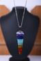 Chakra Natural Stone Pandula Necklace Tky0046