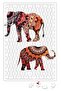 Elefantes Wintage Elephants Puzzle 240 Piece Jigsaw Puzzle
