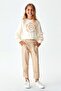 51722 Pile Button Girl's Trousers 8-14 Years - 2