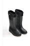 12030 Waterproof Fleece Women's Rain Boots Black