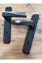 Stainless Luxury Derya Door Handle (Room) Anka Mirrored Matte Black - Matte Satin Aluminum / Steel - 4