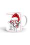 New Year Giraffe Themed Printed Ceramic White Mug - 2