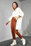 KNITWOOD TABA VELVET EYELET ELASTIC TROUSERS