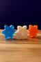 Decorative Gift White, Blue, Orange Color 3-Piece Snowflake New Year Luck Soap - 3
