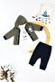 Rabbit Hooded 3-Piece Baby Set Yellow