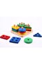 Wooden Geometric Shaped Wood Screwing Placement Game Puzzle - 2