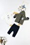 Rabbit Hooded 3-Piece Baby Set Yellow - 2