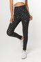 Polka Dot Patterned Cotton Comfortable Black Tights