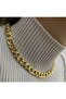 Gold Thick Chain Necklace - 2