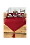 American Service, Silvery Linen Runner Red Color - 4