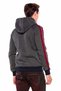 Men's Gray Striped Anthracite Winter Hooded Sweat - 7