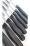 Set of 6 Glitter Black Fruit Knives, Straight Peeler and Micro Serrated Chopping Knife - 2