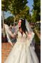 Wedding Dress Veil French Lace Scalloped Veil Length 90 Cm Width 300 Cm - 4