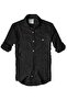 Slim Fit Italian Cut Real Linen Shirt -- Black--