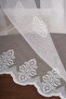 New Sprinkled Damaks Pattern Knitted Tulle Curtain, 250x260, Sparse Pleat, 1/2 - 6