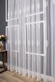 New Sprinkled Damaks Pattern Knitted Tulle Curtain, 250x260, Sparse Pleat, 1/2 - 7
