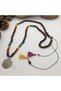 Handmade Ethnic Authentic Hippie Bohemian Natural Stone and Wood Long Necklace