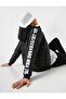Stripe Printed Puffer Jacket