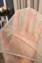 Grek Beige Color Plain Tulle Curtain, 300x260, Sparse Pleat, 1/2 - 2