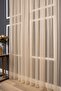 Grek Beige Color Plain Tulle Curtain, 300x260, Sparse Pleat, 1/2 - 4