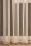 Grek Beige Color Plain Tulle Curtain, 300x260, Sparse Pleat, 1/2 - 5