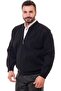 Lined Steel Knitted Men's Cardigan - 2