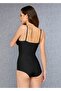 Women's Black Corset Strappy Body - 2