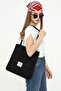 Black Velvet Fabric Multi-Compartment Large Hand and Shoulder Bag Gc 017100 - 2