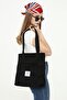 Black Velvet Fabric Multi-Compartment Large Hand and Shoulder Bag Gc 017100 - 4