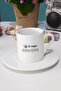 Happy Grandmother's Gift Turkish Coffee Cup White - 2