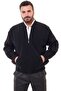 Lined Steel Knitted Men's Cardigan - 4